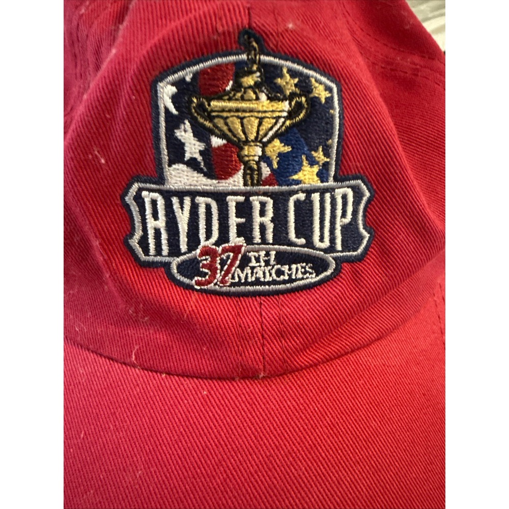 Ahead Ryder Cup 37th Matches Valhalla Golf Club Hat Men OSFM Red Good Adjustable